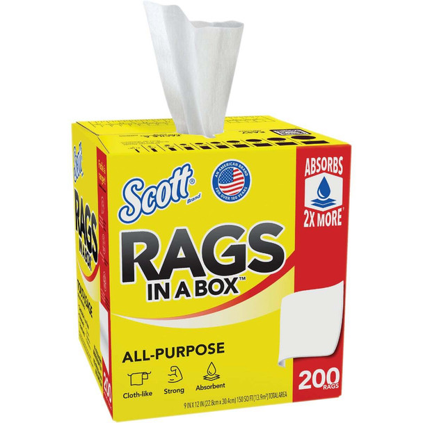 Scotts Rags in a Box, White (200 Ct.) 75260