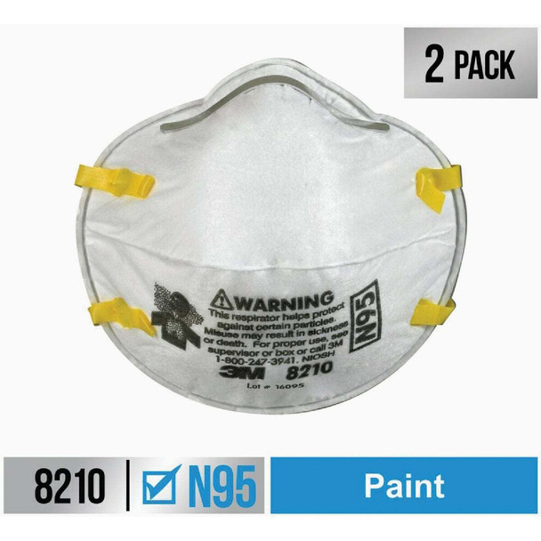 3M N95 Performance Particulate Respirator for Paint Prep 8210P2-DC