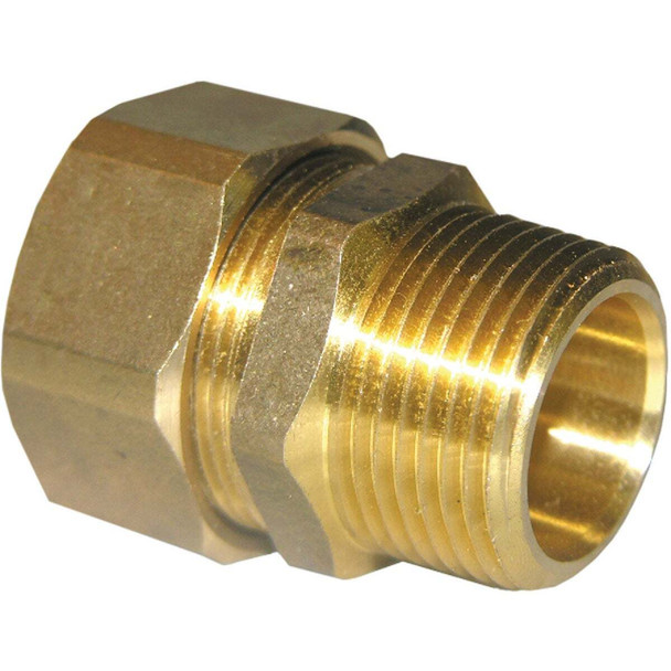 Lasco 7/8 In. C x 3/4 In. MPT Brass Compression Adapter 17-6871