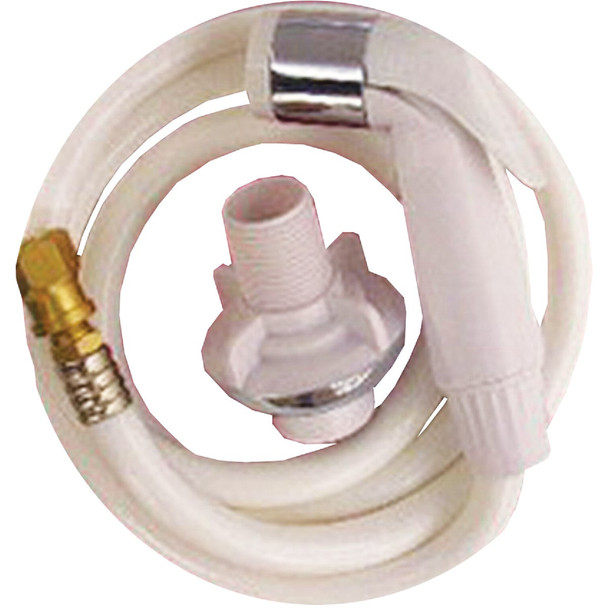 Lasco 48 In. White Spray Head with Hose Sprayer 08-1527