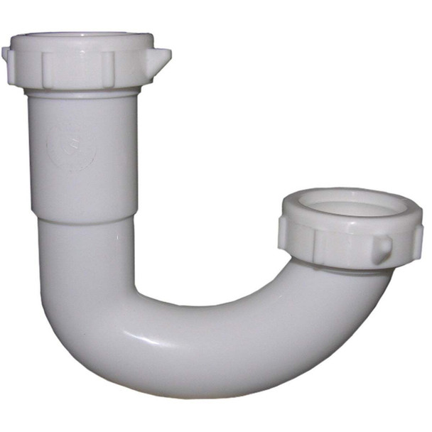 Lasco 1-1/4 In. White Plastic J-Bend 03-4223