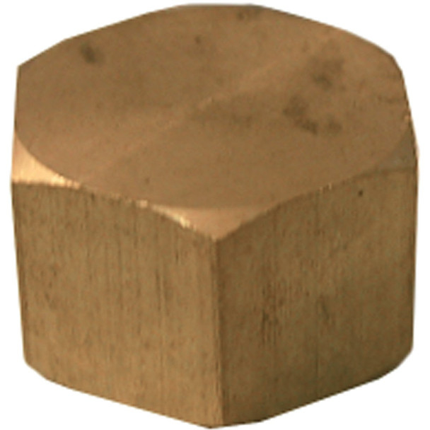 Lasco 1/2 In. Brass Compression Cap 17-6187