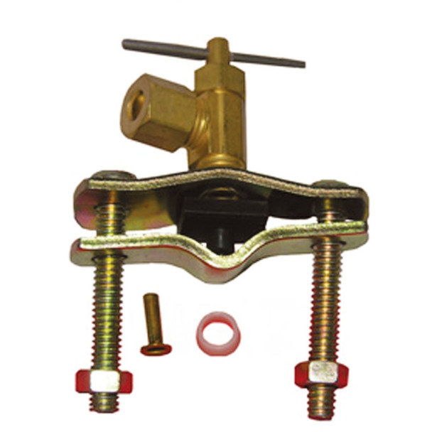 Lasco Compression Outlet Brass Saddle Needle Valve 17-0611