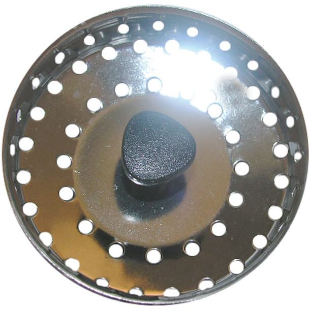 Lasco 1-1/2 In. Chrome Kitchen Sink Basket Strainer Cup with Post 03-1043