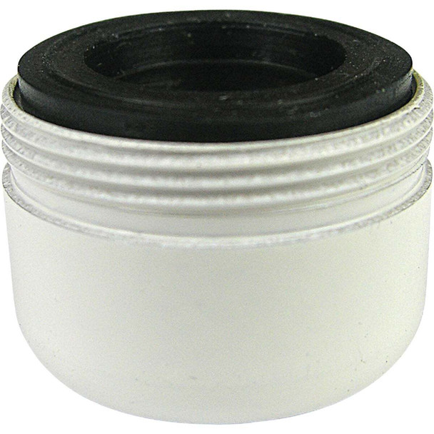 Lasco 1.2 GPM 55/64 In. Male Dual Thread Aerator, White 09-8975