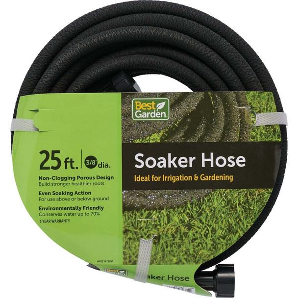 Best Garden 3/8 In. Dia. x 25 Ft. L. Soaker Hose 701611