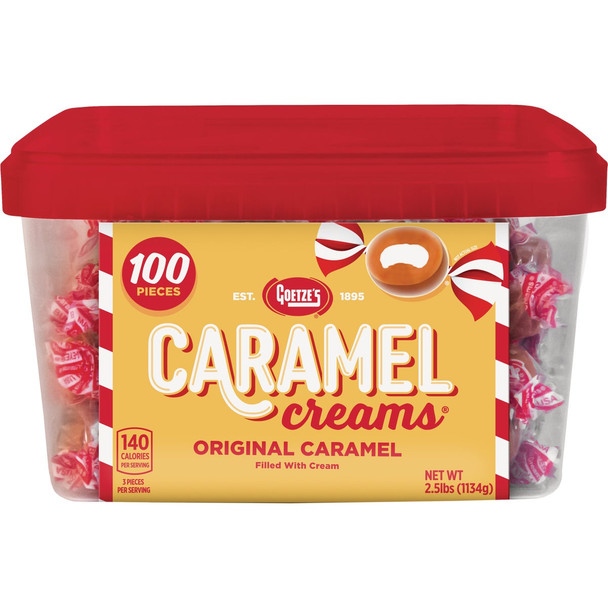 Goetze's Bulls-Eyes Caramel Cream Candy Display (100-Count) 721738