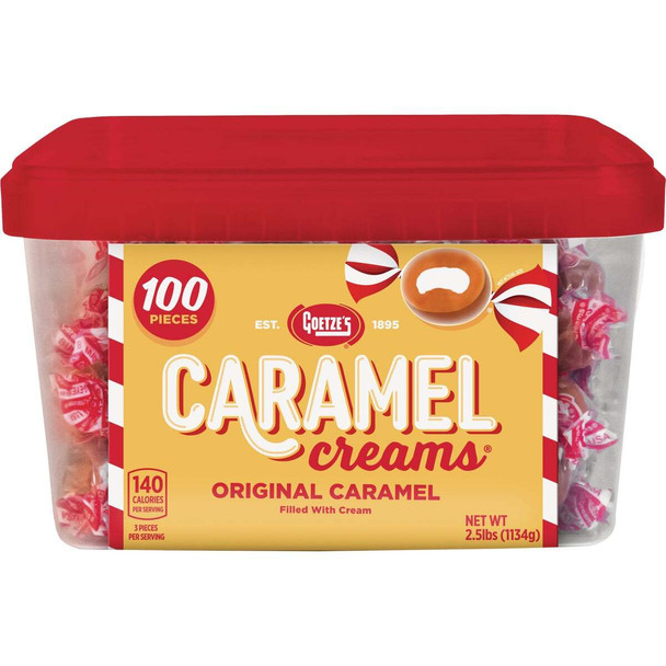 Goetze's Bulls-Eyes Caramel Cream Candy Display (100-Count) 721738