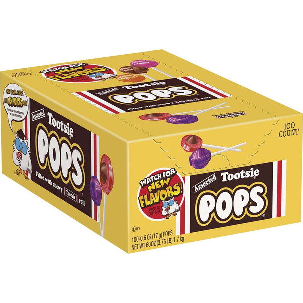 Tootsie Pop Assorted Flavor Lollipop Display (100-Count) 508