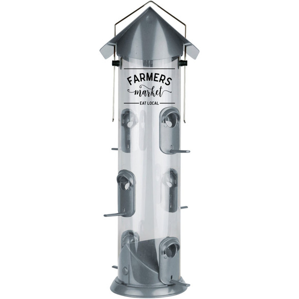 Nature's Way Plastic 3 Qt. Farmhouse Deluxe Tube Bird Feeder WWWMRS-DECO