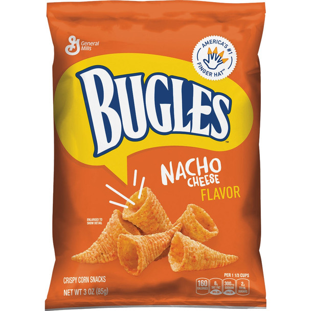 Bugles 3 Oz. Nacho Corn Snack 121839 Pack of 6