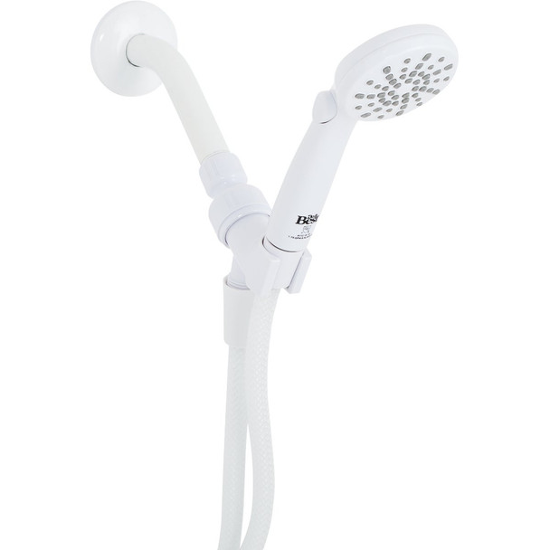 Home Impressions 2-Spray 1.8 GPM Handheld Shower Head, White 713701WH