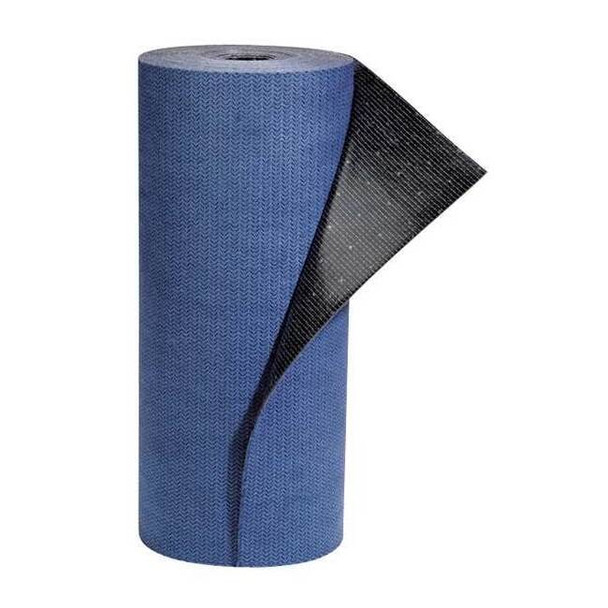 Sorbent Pad, 2 gal, 16 in x 50 ft, Universal, Blue, Polyester, Polypropylene