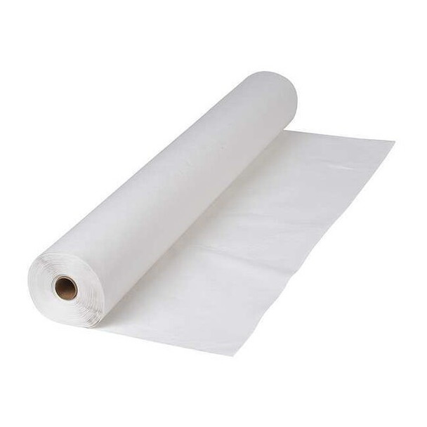 Manufacturer Varies Table Cover, Plastic, 40in.x300ft., White 114000
