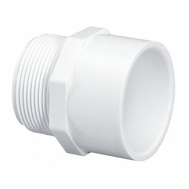 Manufacturer Varies PVC Male Adapter, MNPT x Socket, 2 in Pipe Size 436020