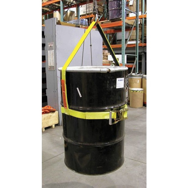 Lift-All DrumSling,Ylw,Vertical,Polyester Webbing DSV602DX30IN