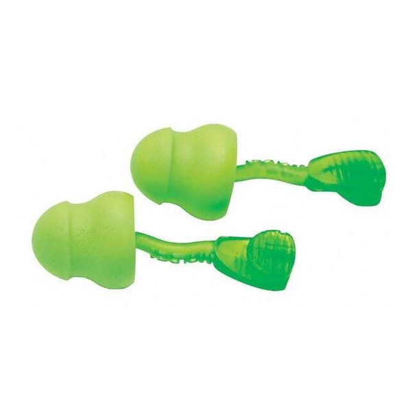 Moldex Glide Reusable Foam Ear Plugs, Pod Shape, 30 dB, Green, 100 PK 6940