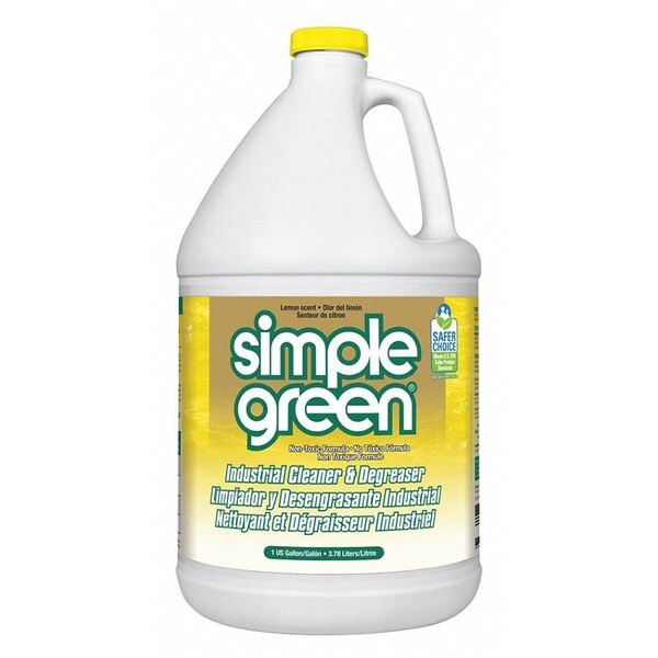 Simple Green Cleaner/Degreaser, 1 Gal Jug, Liquid, Yellow 3010200614010