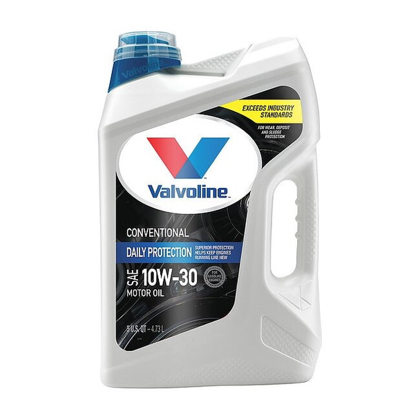 Valvoline Conventional Motor Oil, 10W-30, 5 Qt 881156