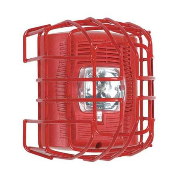 Wire Cage, Steel, Surface Mount, 6 3/4 in W x 7 1/2 in H x 6 1/8 in D, Red