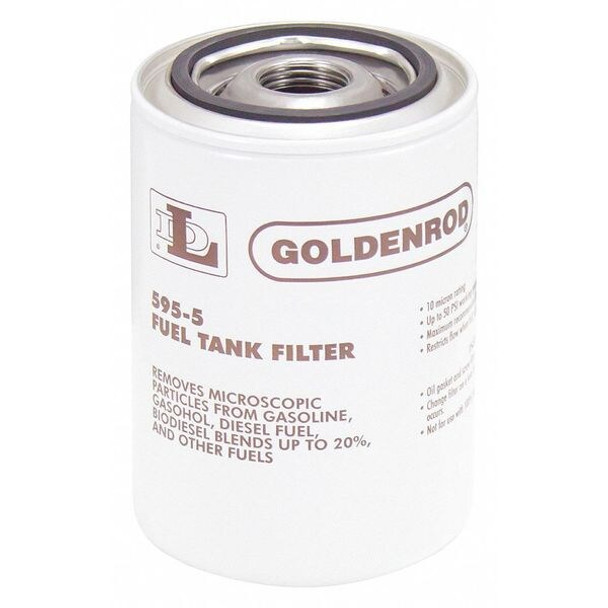 Goldenrod Fuel Filter,3-3/4 x 5 In 595-5