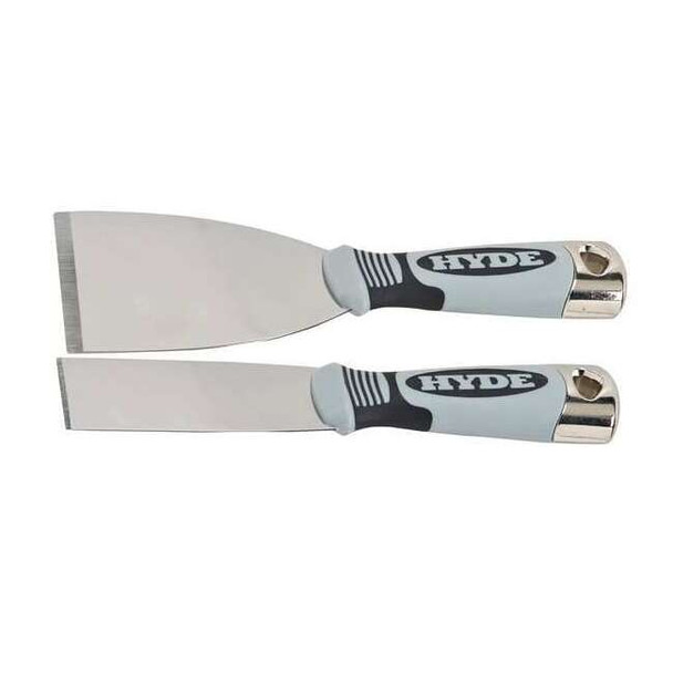 Hyde Putty Knife Set, Stiff, 1-1/2, 3" W, 2 Pc., Standards: ANSI 48910