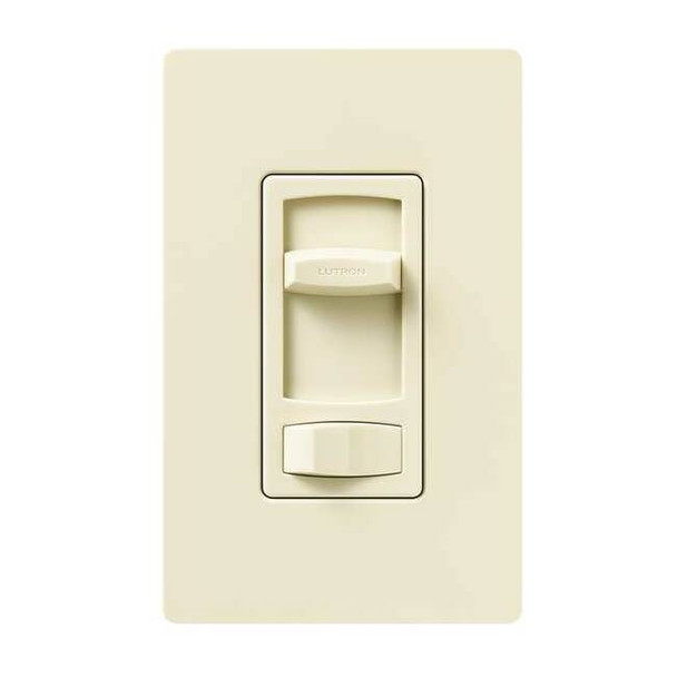 Lutron Fan Control, Slide, Rocker, 1.5Amp, Almond CTFSQ-F-AL