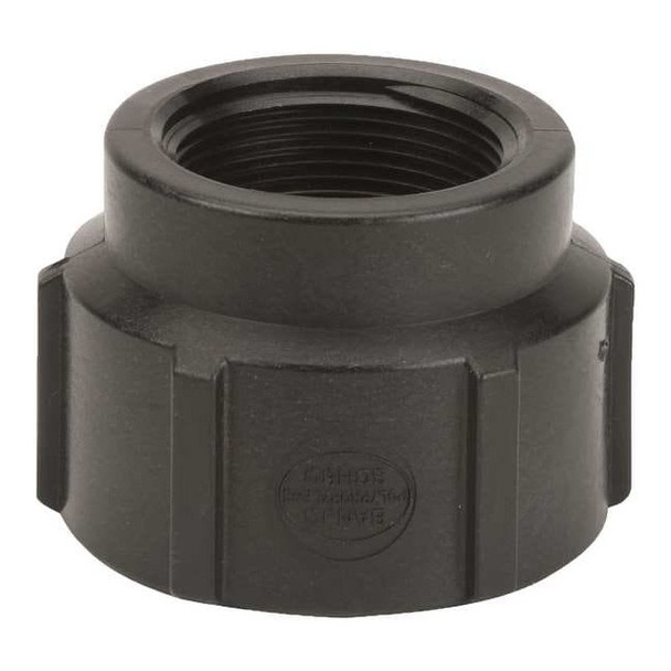 Reducing Coupling, Polypropylene, 2" x 1-1/2", Schedule 80, 300 psi Max Pressure