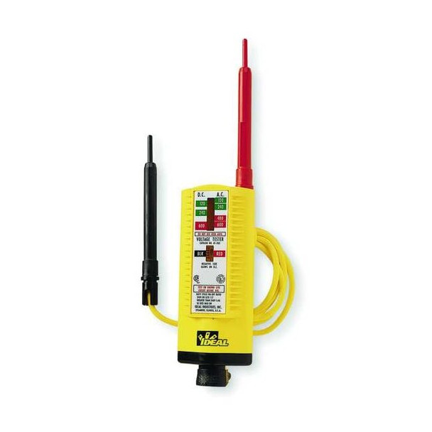 Ideal Voltage Tester,600VAC,600VDC 61-065