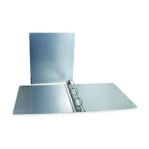 Manufacturer Varies 1" Three Ring Round Binder, Silver 00603