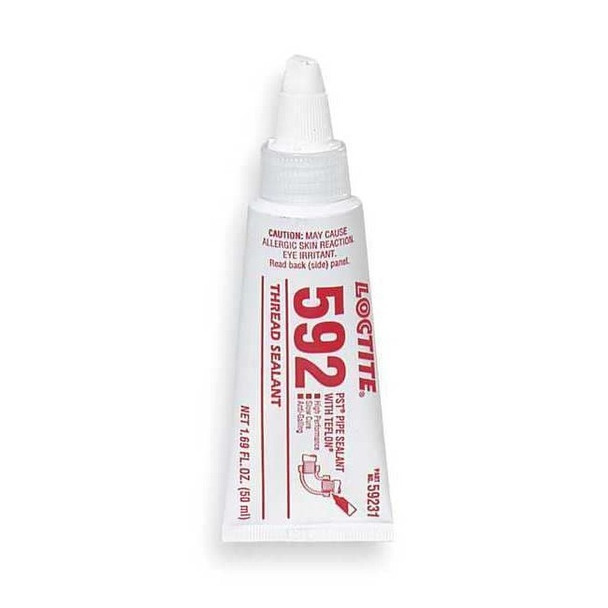 Loctite Pipe Thread Sealant 8.5 fl oz, Tube, 592, Off-White, Paste 88568