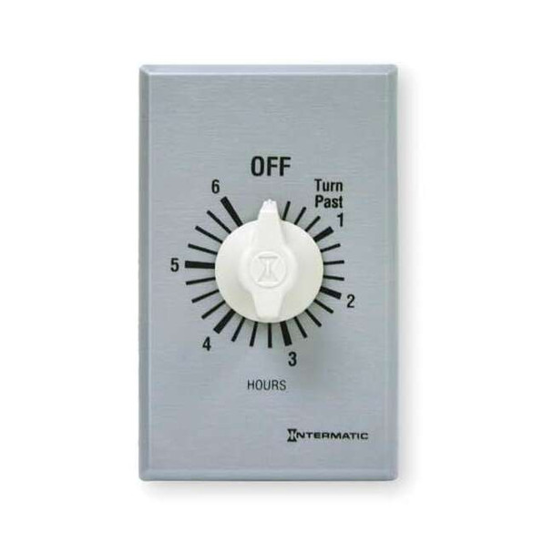 Intermatic Spring-Wound Timer, Silver, 277V AC FF6H