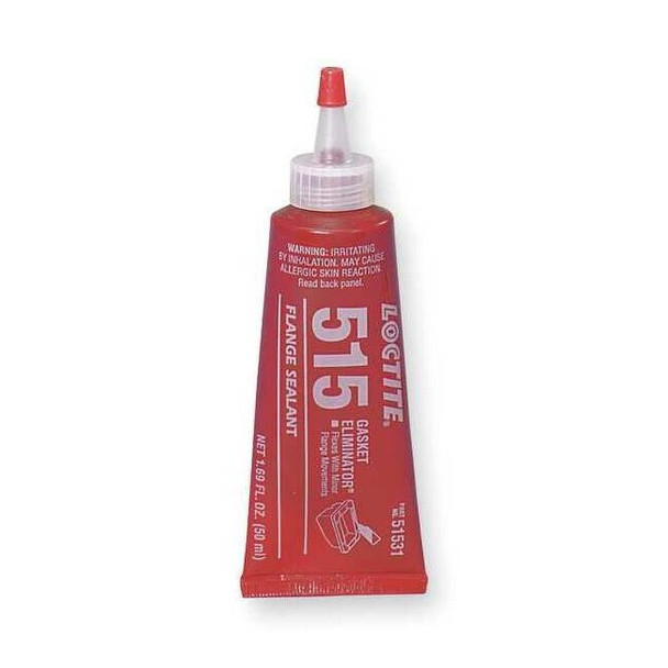 Loctite Anaerobic Gasket Maker, 515, 1.69 fl oz, Tube, Purple 135479