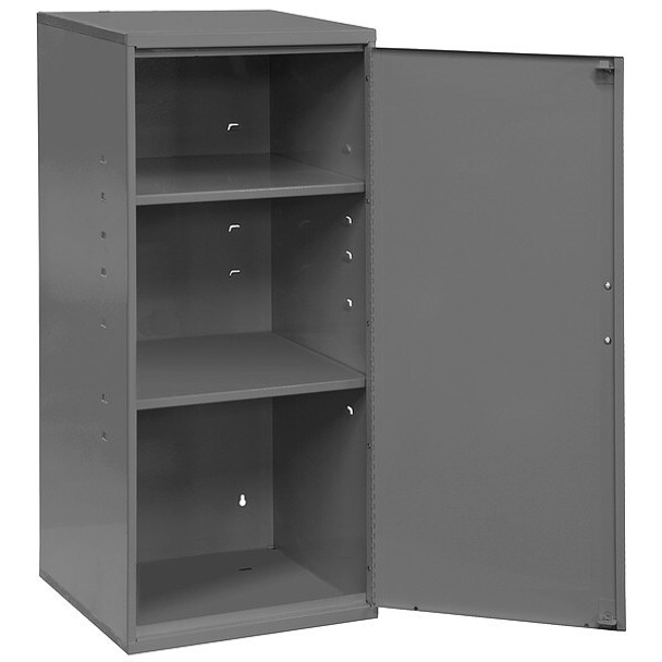Durham Mfg WallCab,30"x13 3/4"x12 3/4",Gray,2Shlv 055-95 Durham Mfg WallCab,30"x13 3/4"x12 3/4",Gray,2Shlv 055-95