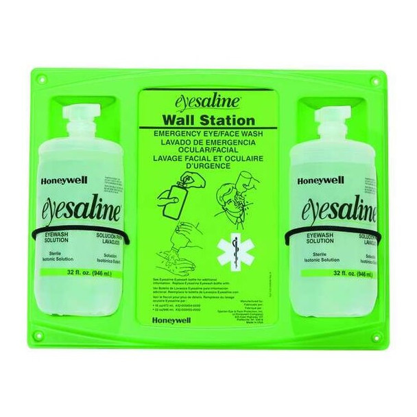 Single Use Eyewash Station, 2 (32 oz) Bottles, Includes Mounting Hardware