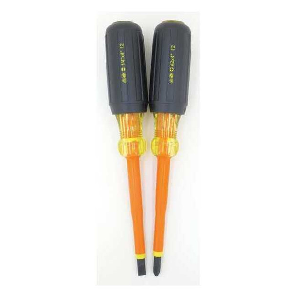 Ideal Insulated Screwdriver Set,Slotted/Phillips,2 pcs 35-9305
