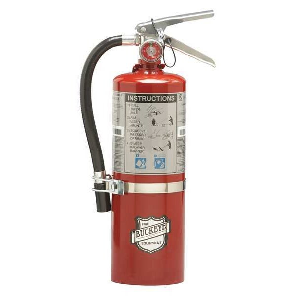 Fire Extinguisher, 5.5 lb Capacity, Class BC ,UL Rating40B:C ,Sodium Bicarbonate