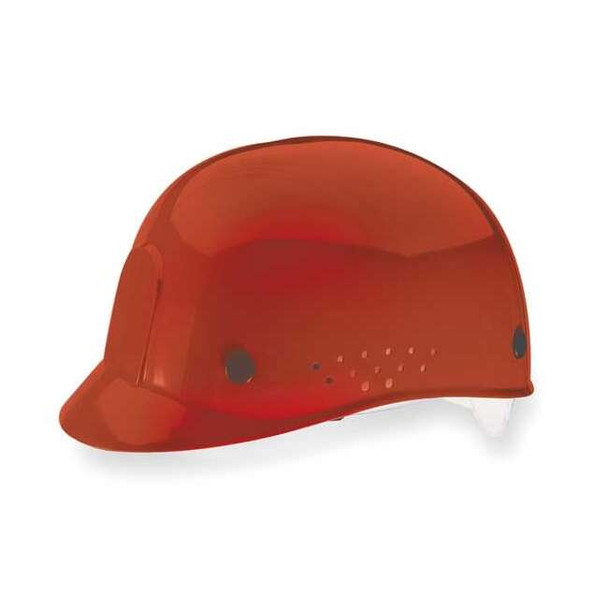 Bump Cap, Front Brim, Perforated Sides, Pinlock Suspension, 6 1/2 to 8, Red