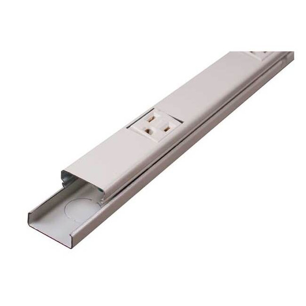 Legrand Prewired Raceway,10 Outlets,6 In. D V20GB506