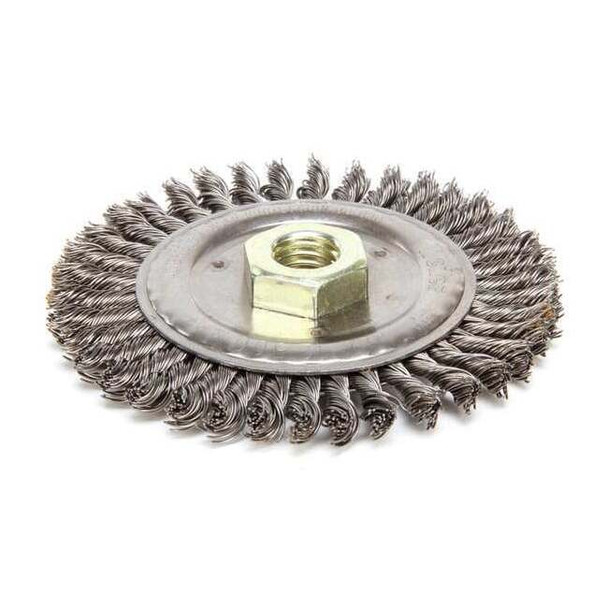 Weiler Wire Wheel Wire Brush, 4-1/2", 3/16" W 94043