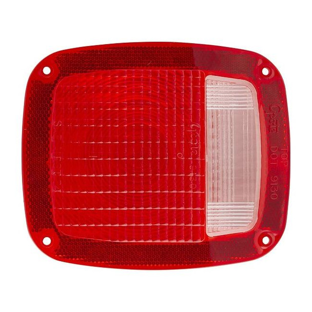 Grote Replacement Lens,Square,Red 91302