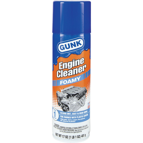 Gunk 17 Oz. Aerosol Foamy Engine Cleaner Degreaser FEB1