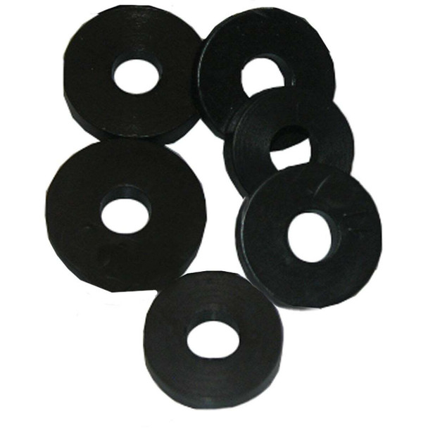 Lasco 11/16 In. Black 3/8L Flat Bibb Faucet Washer (6 Ct.) 02-1113