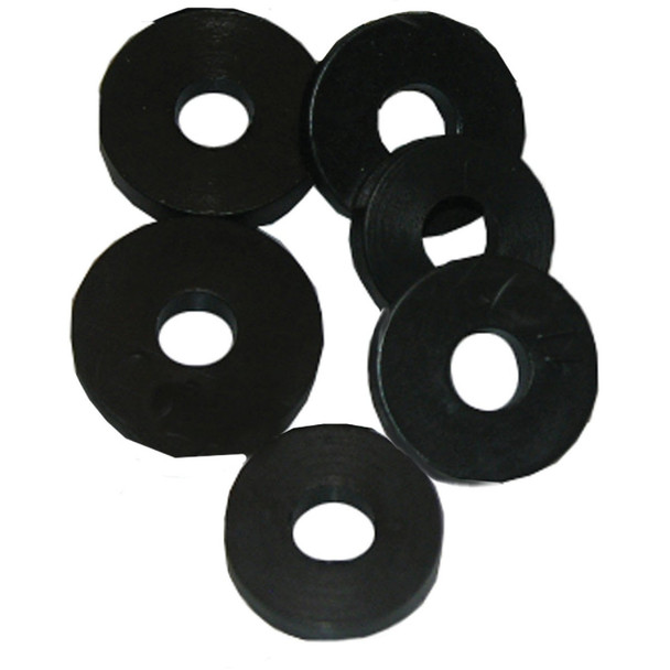 Lasco 11/16 In. Black 3/8L Flat Bibb Faucet Washer (6 Ct.) 02-1113