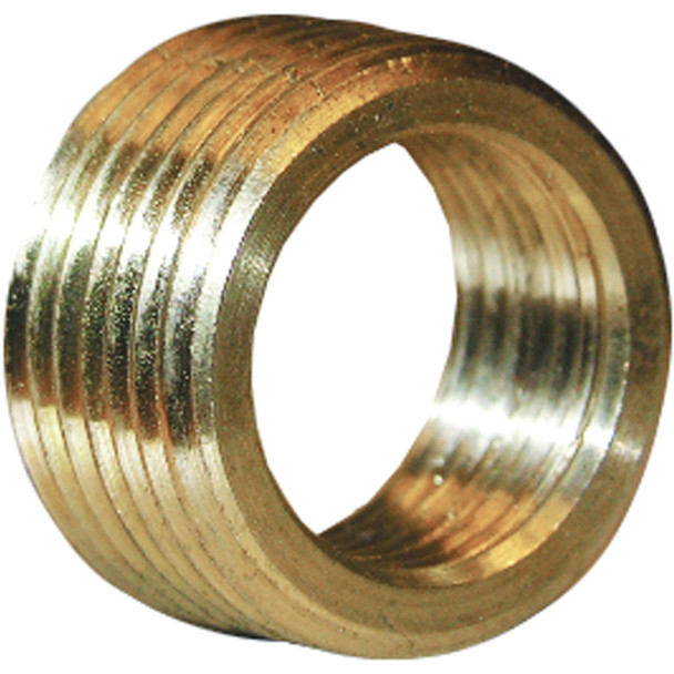 Lasco 1/2 In. MPT x 3/8 In. FPT Brass Face Bushing 17-9233