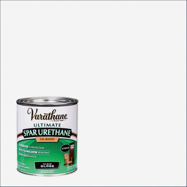 Varathane Gloss Clear Low VOC Exterior Spar Urethane, 1 Qt. 242180H