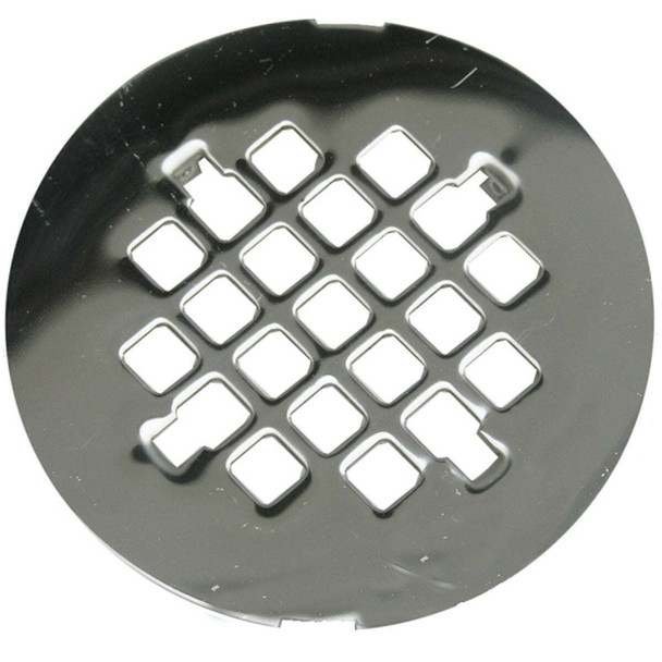 Lasco 4-1/4 In. Chrome Snap-In Shower Drain Strainer 03-1355