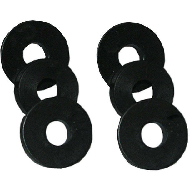 Lasco 1/2 In. Black 00 Flat Bibb Faucet Washer (6 Ct.) 02-1101