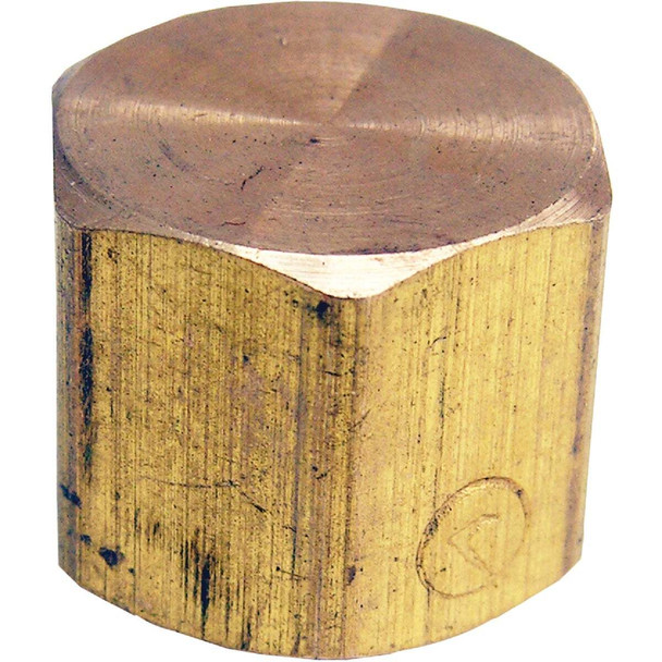Lasco 1/4 In. Red Brass Threaded Pipe Cap 17-9145