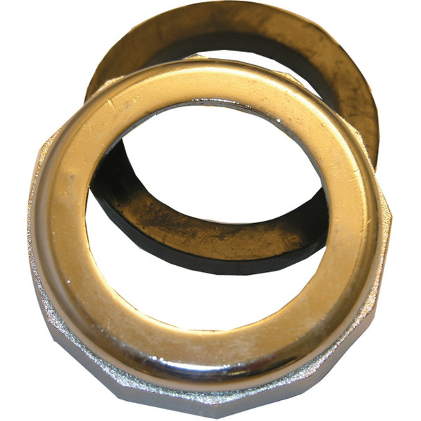 Lasco 1-1/2 In. x 1-1/4 In. Chrome Plated Slip Joint Nut and Washer 03-1827